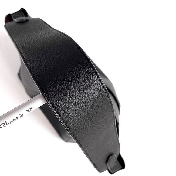 ✨ SOLD || NWOT New Anthropologie Tia Slouchy Bucket Bag in Black Vegan Leather - Picture 7 of 14